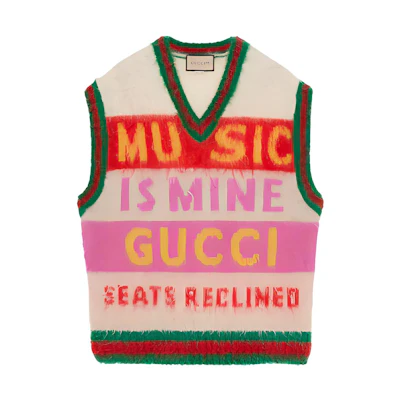 (Women) Gucci V-Neck Logo Print Tank Top Multicolor 676846-XKB5A-9275
