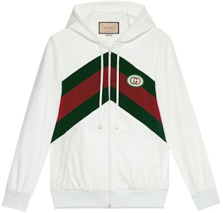 (W) Gucci V 條紋拉鍊外套 白色 678640-XJDYG-9061 Buy (W) Gucci V 條紋拉鍊外套 白色 678640-XJDYG-9061