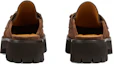 Shop (W) Pantoufle Gucci en Velours Marron Confort Décontracté 764207-0PV00-2206