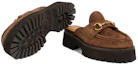 Purchase (W) Pantoufle Gucci en Velours Marron Confort Décontracté 764207-0PV00-2206