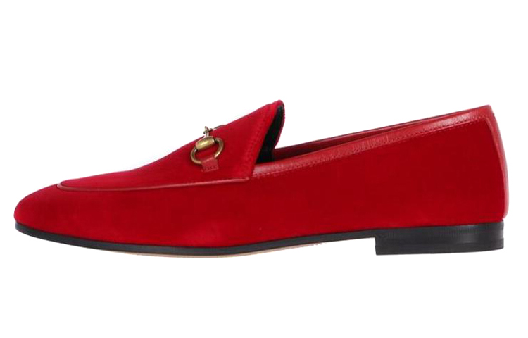 (Women) Gucci Velvet Loafer 'Red Fashion' 431467-K4DD0-6433