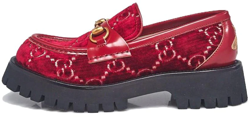 (W) Mocasines Gucci de Terciopelo 'Rojo' 583346-9TIX0-6497 Buy (W) Mocasines Gucci de Terciopelo 'Rojo' 583346-9TIX0-6497