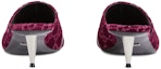Shop (W) Gucci Velvet Sepatu Gelongsor Hujung Bulat 'Merah Tua' 764182-FACNH-6112