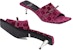 (W) Gucci Velvet Sepatu Gelongsor Hujung Bulat 'Merah Tua' 764182-FACNH-6112