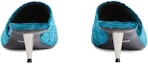 Shop (W) Gucci Veludo Hujung Bulat Tumit Nipis Slide 'Biru' 764182-FACNH-4647