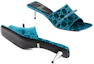 Purchase (W) Gucci Samt Runde Zehenspitze Dünner Absatz Sandale ''Blau'' 764182-FACNH-4647