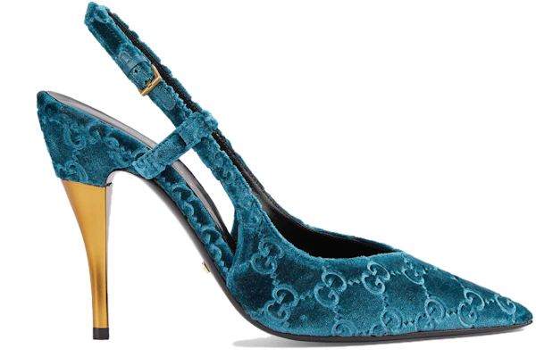 (W) Gucci Tacchi a Spillo in Velluto Blu 10.5cm ''Comfort Semplice'' 762383-FACMA-4641 Order (W) Gucci Tacchi a Spillo in Velluto Blu 10.5cm ''Comfort Semplice'' 762383-FACMA-4641
