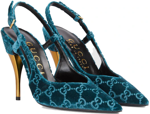 (W) Gucci Tacchi a Spillo in Velluto Blu 10.5cm ''Comfort Semplice'' 762383-FACMA-4641 Lookbook (W) Gucci Tacchi a Spillo in Velluto Blu 10.5cm ''Comfort Semplice'' 762383-FACMA-4641