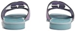 Shop (W) Sandal Gelongsor Gucci Velvet 'Ungu-Biru' 694451C20005252