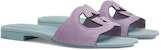 (W) Sandal Gelongsor Gucci Velvet 'Ungu-Biru' 694451C20005252