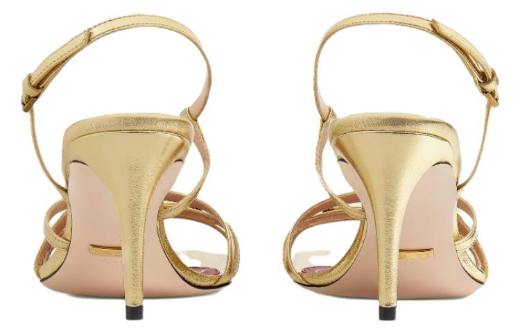 Purchase (W) Gucci Victoria Strappy Horsebit Sandal 'Platino' Emas Wanita 695214-B8B00-8053