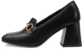 (Women) Gucci Web Accent Leather Pumps 'Black' 757934-AACE8-1000 (Women) Gucci Web Accent Leather Pumps 'Black' 757934-AACE8-1000