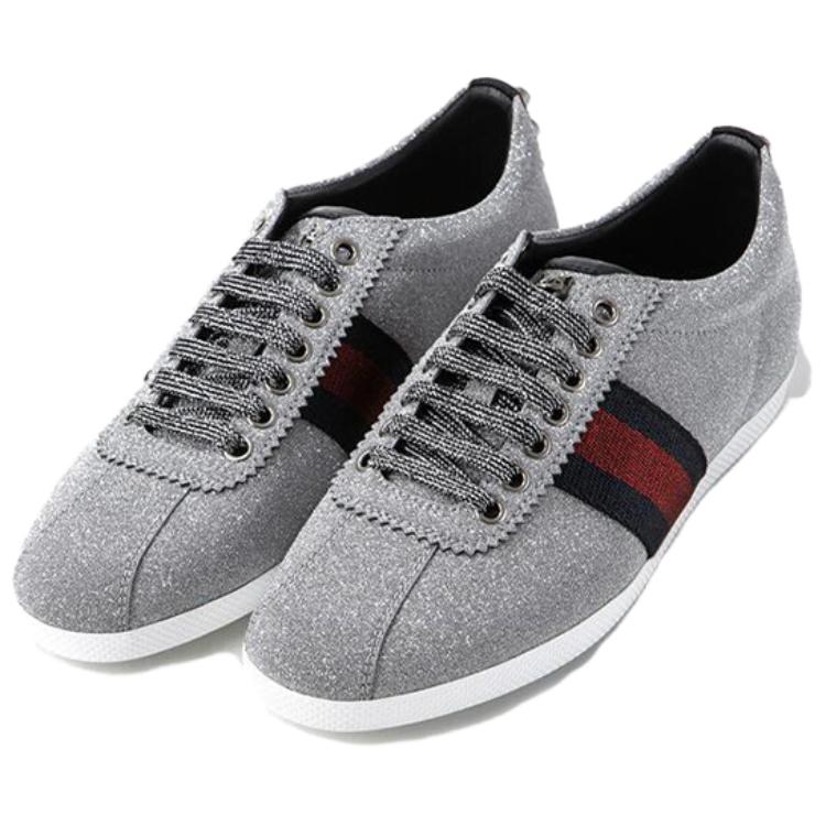 Lookbook (W) Gucci Web Sneaker ''Glitter Studs'' Glitzer Nieten-Sneaker. 419544-KW040-8162
