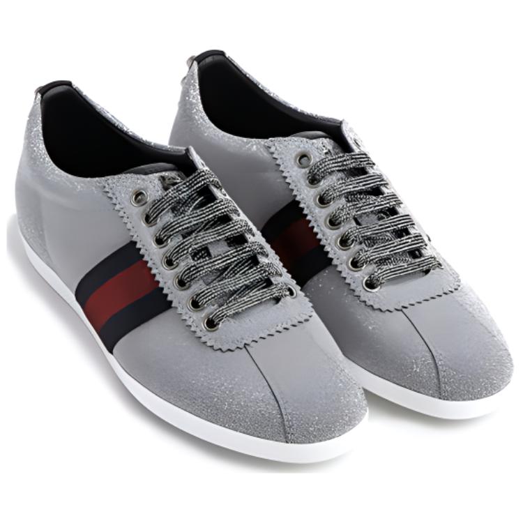 Shop (W) Gucci Web Sneaker ''Glitter Studs'' Glitzer Nieten-Sneaker. 419544-KW040-8162