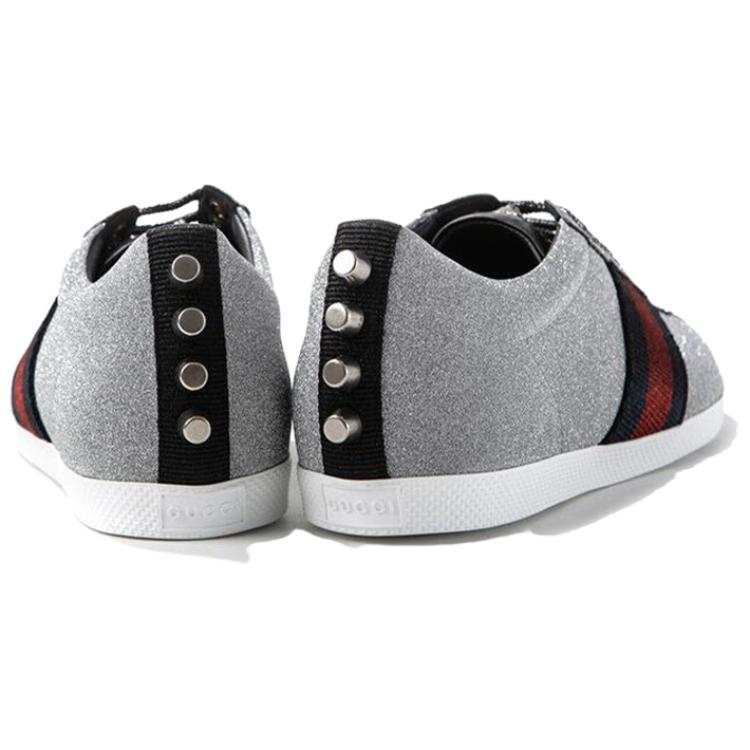 Purchase (W) Zapatillas Gucci Web 'Glitter Studs' 419544-KW040-8162
