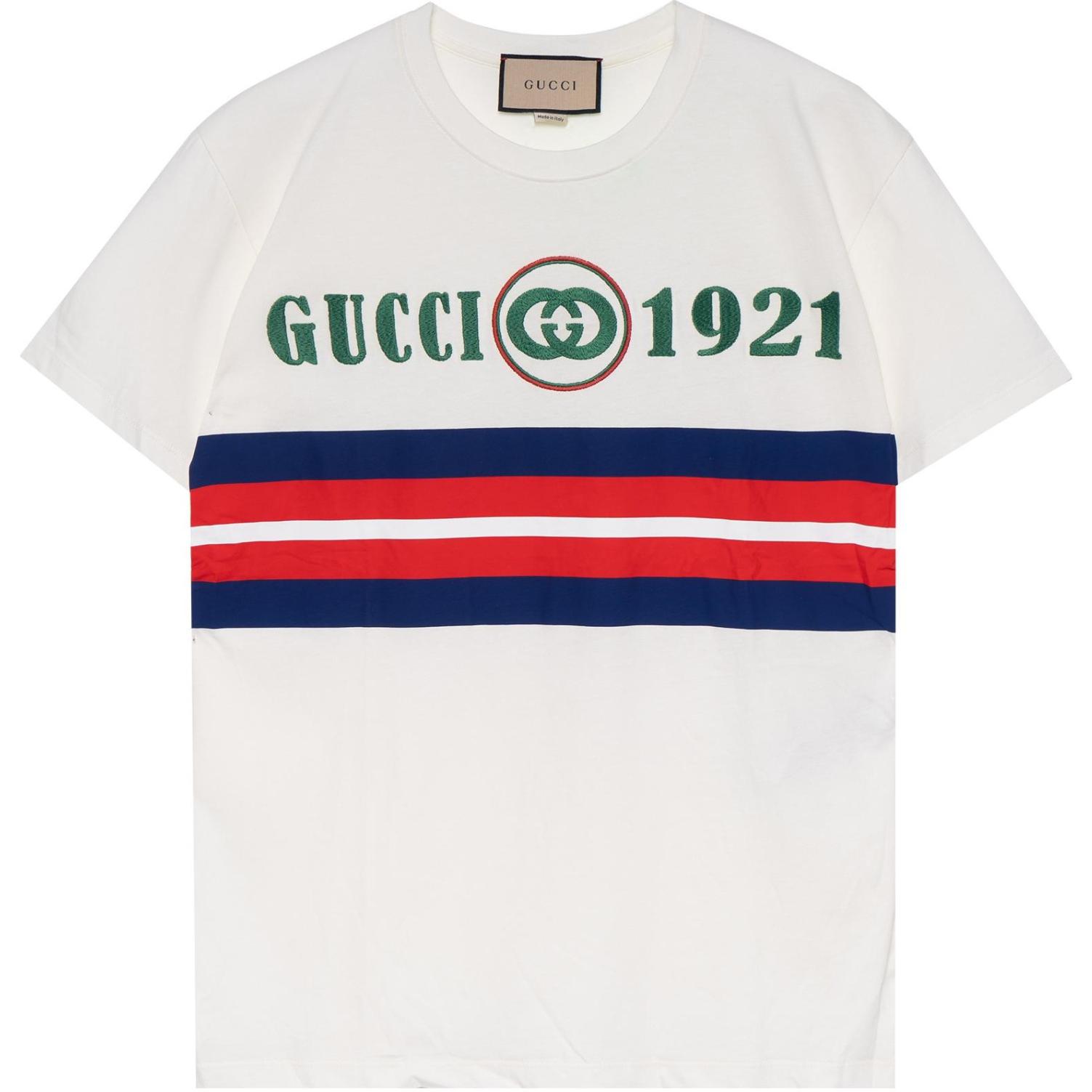 (Women) Gucci White SS22 Colorblock Logo Tee 615044-XJD5U-9131