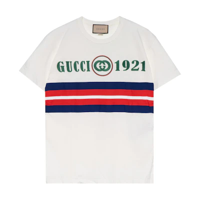 (Women) Gucci White SS22 Colorblock Logo Tee 615044-XJD5U-9131