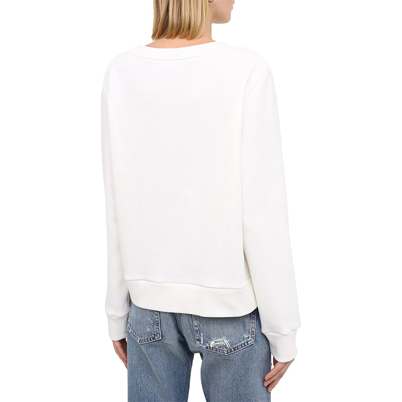 Shop (W) Gucci Baju Putih Kartun Babi, Leher Bulat Lengan Panjang 623450-XJCRW-9095