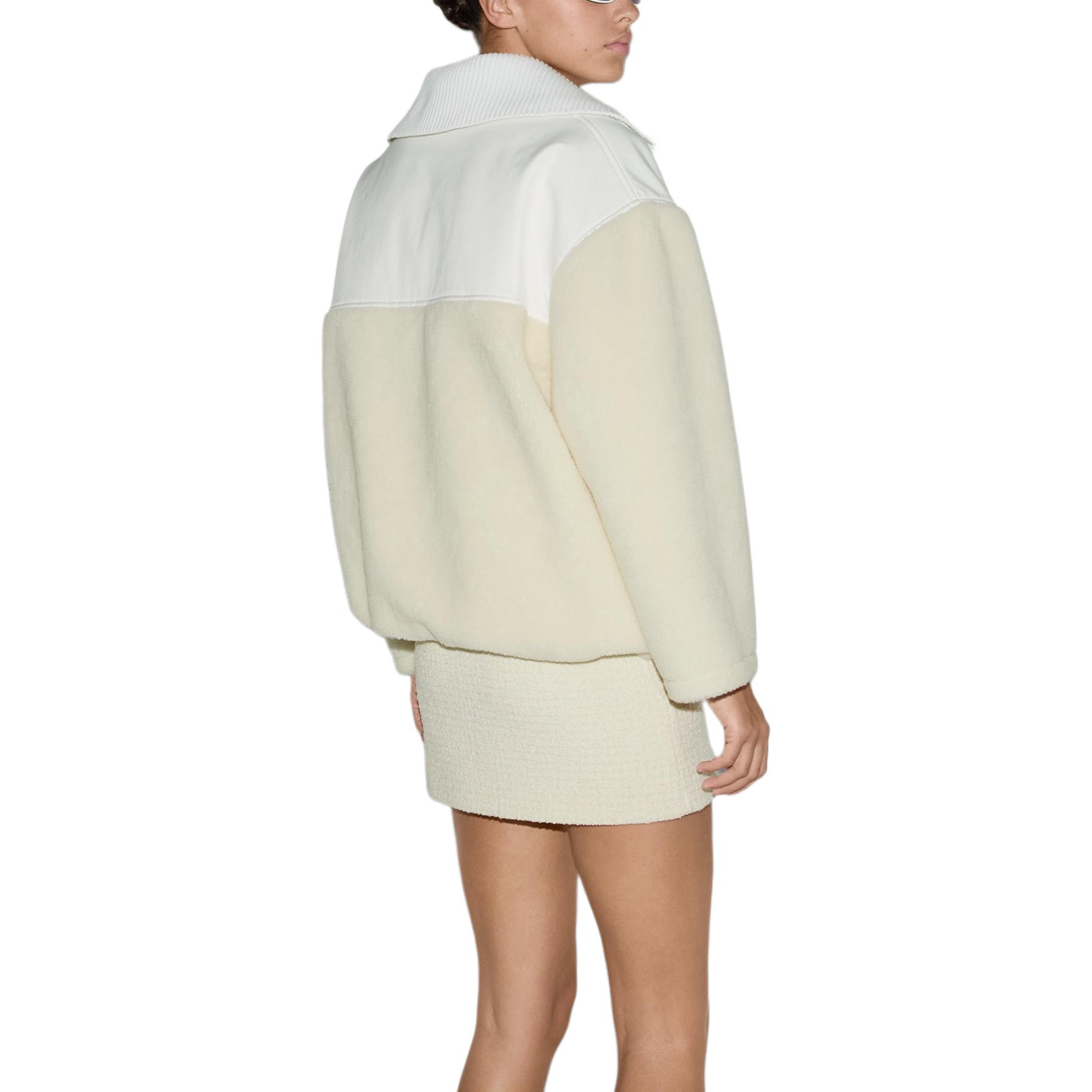 (Women) Gucci White Wool Blend Fleece Zip-Up Jacket 792396-XJGSH-9692 圖 5