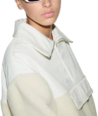(Women) Gucci White Wool Blend Fleece Zip-Up Jacket 792396-XJGSH-9692 Cheap (Women) Gucci White Wool Blend Fleece Zip-Up Jacket 792396-XJGSH-9692
