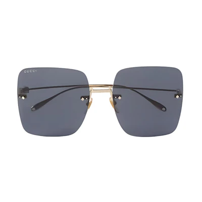 (Women) GUCCI Women Gold Slim Frame Square Sunglasses. 18088274