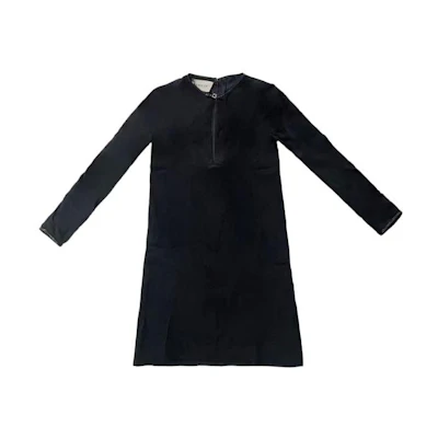 (Women) Gucci Women’s Black Solid Color Long-Sleeve Midi Dress 623423-XJCI8-1000