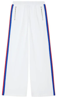 (W) 古驰 女士双G刺绣条纹弹力腰长裤 米色 773015-XJF7L-9799 Buy (W) 古驰 女士双G刺绣条纹弹力腰长裤 米色 773015-XJF7L-9799