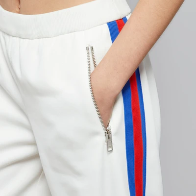 (W) 古驰 女士双G刺绣条纹弹力腰长裤 米色 773015-XJF7L-9799 Details for (W) 古驰 女士双G刺绣条纹弹力腰长裤 米色 773015-XJF7L-9799