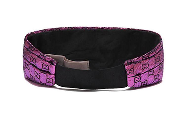 Purchase (Women) GUCCI Women’s Double G Jacquard Headband Pink/Black. 7036723GAHD5600