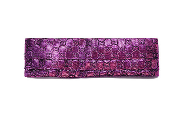 Details for (Women) GUCCI Women’s Double G Jacquard Headband Pink/Black. 7036723GAHD5600