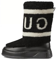 (Women) Gucci Wool Round Toe Slip-On Short Boots 'Black' 769511-FACQ5-1071 (Women) Gucci Wool Round Toe Slip-On Short Boots 'Black' 769511-FACQ5-1071