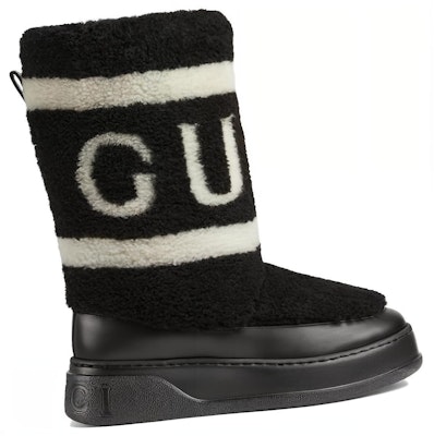 (Women) Gucci Wool Round Toe Slip-On Short Boots 'Black' 769511-FACQ5-1071 Order (Women) Gucci Wool Round Toe Slip-On Short Boots 'Black' 769511-FACQ5-1071