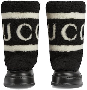 (W) Botas cortas sin cordones Gucci de lana con punta redonda 'Negro'. 769511-FACQ5-1071 Shop (W) Botas cortas sin cordones Gucci de lana con punta redonda 'Negro'. 769511-FACQ5-1071