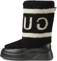 (Women) Gucci Wool Round Toe Slip-On Short Boots 'Black' 769511-FACQ5-1071 (Women) Gucci Wool Round Toe Slip-On Short Boots 'Black' 769511-FACQ5-1071
