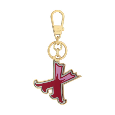 (Women) GUCCI X-Shaped Stylish Keychain - Red. 727996-JCFUG-8555