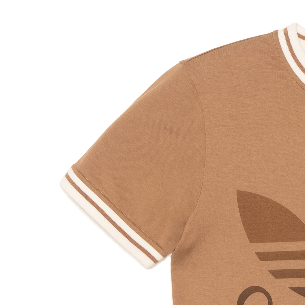 (Women) GUCCI adidas  Logo Print Cotton Crewneck T-Shirt Beige SS23. 723405-XJE2D-2441 圖 7