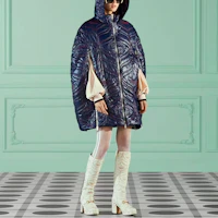 Lookbook (W) GUCCI x adidas 條紋Logo刺繡拉鍊外套 米色 693618-XJEG4-9752