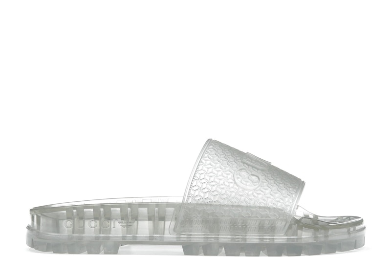 (Women) Gucci x adidas Adilette Slide Sandal 'Transparent White' IE2254