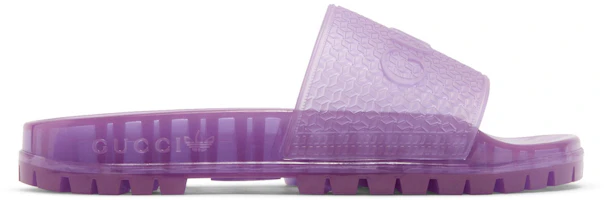 (Women) Gucci x adidas Adilette Slide Sandal 'Transparent Purple' IE2253 (Women) Gucci x adidas Adilette Slide Sandal 'Transparent Purple' IE2253