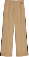 (Women) Gucci x adidas Beige Logo Embroidered Twill Track Pants 721443-ZAKTW-2327 (Women) Gucci x adidas Beige Logo Embroidered Twill Track Pants 721443-ZAKTW-2327