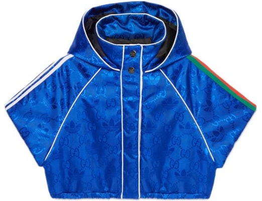 (W) Gucci x adidas 2022秋冬蓝色提花双G连帽短袖夹克 714856-ZALFR-4153 Buy (W) Gucci x adidas 2022秋冬蓝色提花双G连帽短袖夹克 714856-ZALFR-4153