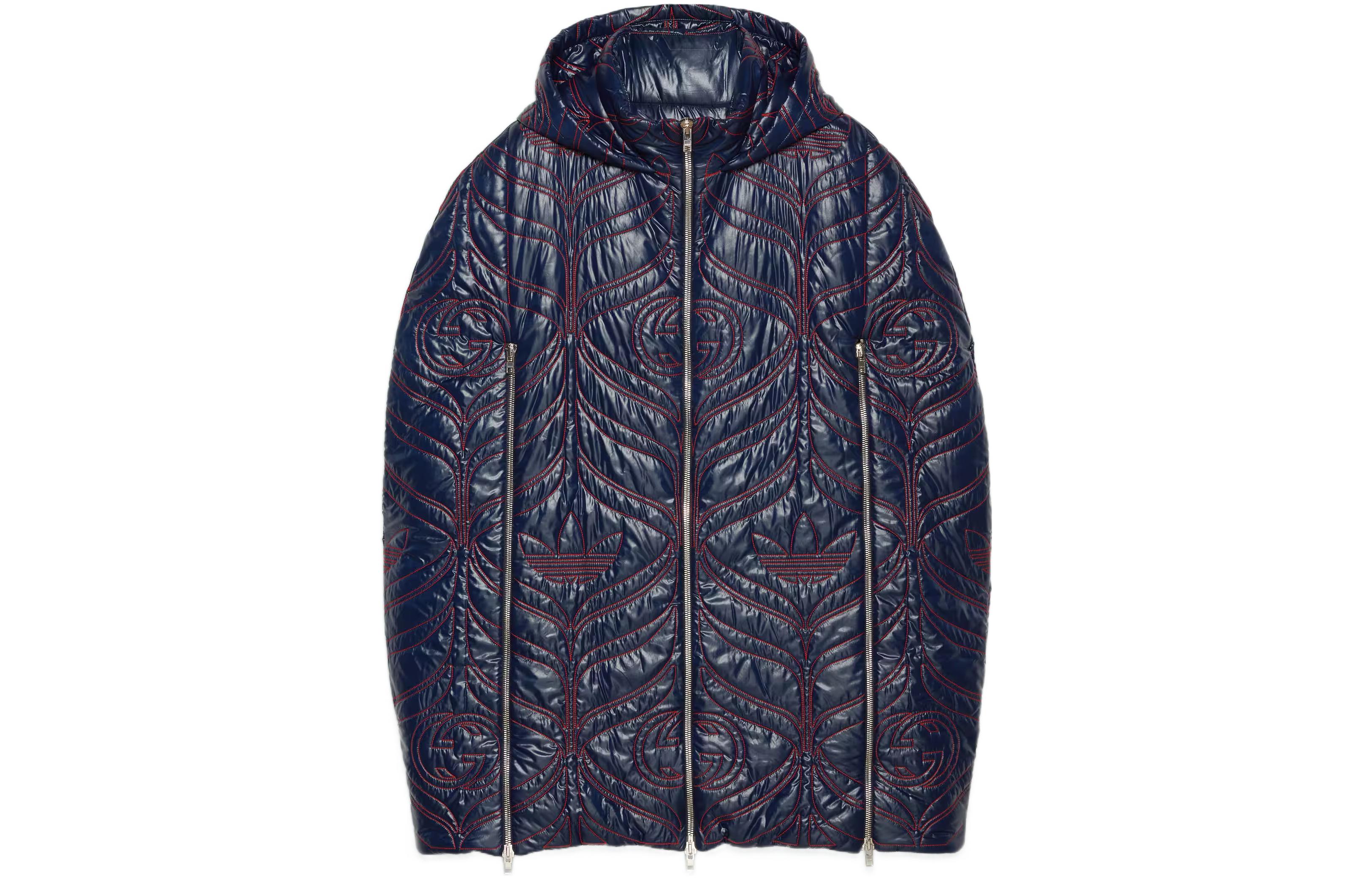 Order (Women) Gucci x Adidas FW22 Logo Embroidered Zip Jacket  Deep Blue 727794-ZALFP-4330