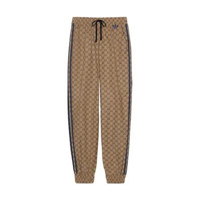 (Women) Gucci adidas FW23 Allover Logo Jogger Pants Women Brown 727496-ZALT8-2254