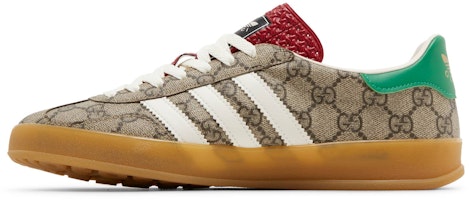(W) Gucci x adidas Gazelle 'Beige GG Monogram' IE4796 Lookbook (W) Gucci x adidas Gazelle 'Beige GG Monogram' IE4796