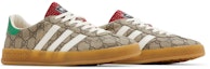 Cheap (W) Gucci x adidas Gazelle 'Beige GG Monogram' IE4796