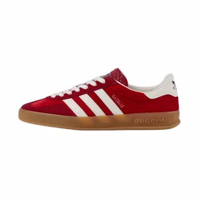 (W) Gucci adidas Gazelle 'Red Velvet'
