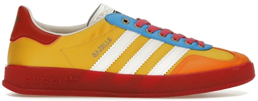 (Women) Gucci x adidas Gazelle 'Yellow White Red' HQ7083 (Women) Gucci x adidas Gazelle 'Yellow White Red' HQ7083