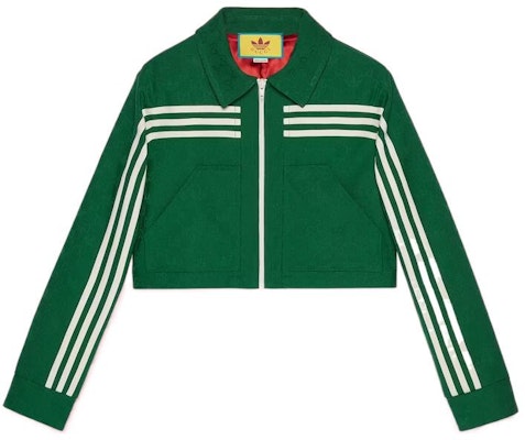 (W) Jaket Kolaborasi Gucci x adidas Green Striped Jacquard Collar FW22. 702986-ZAI22-3229 Buy (W) Jaket Kolaborasi Gucci x adidas Green Striped Jacquard Collar FW22. 702986-ZAI22-3229
