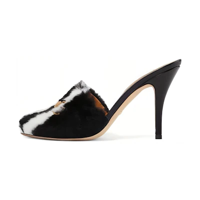 (W) Gucci Adidas Horsebit Pumps Black