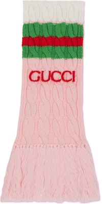 (Women) GUCCI x Adidas Knit Warm Scarf Collaborative Collection. 716345-3GA75-4272PK Order (Women) GUCCI x Adidas Knit Warm Scarf Collaborative Collection. 716345-3GA75-4272PK
